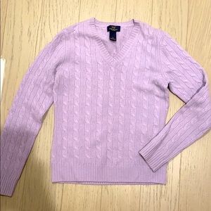 Brooks Brothers 100%  Lambs wool sweater in lilac